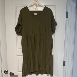 Olive Green V-Neck Dress

Never worn